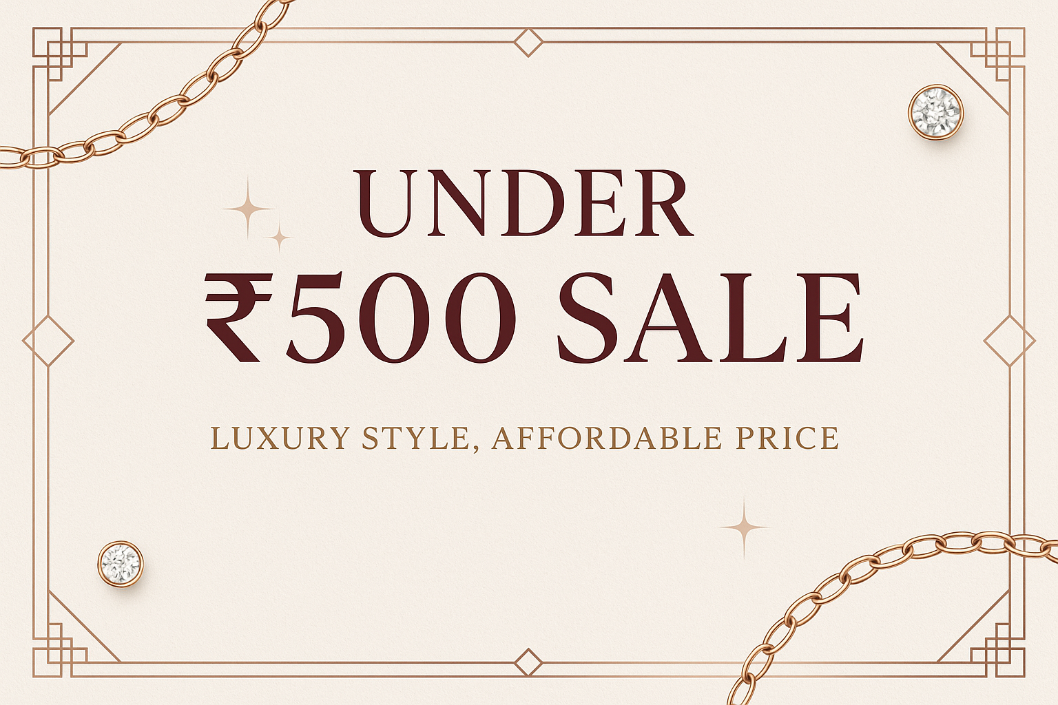 Shop stunning artificial jewelry under ₹500! Find trendy necklaces, earrings, bracelets & rings. Latest designs, premium finish, perfect for gifting. Free Shipping & Easy Returns.