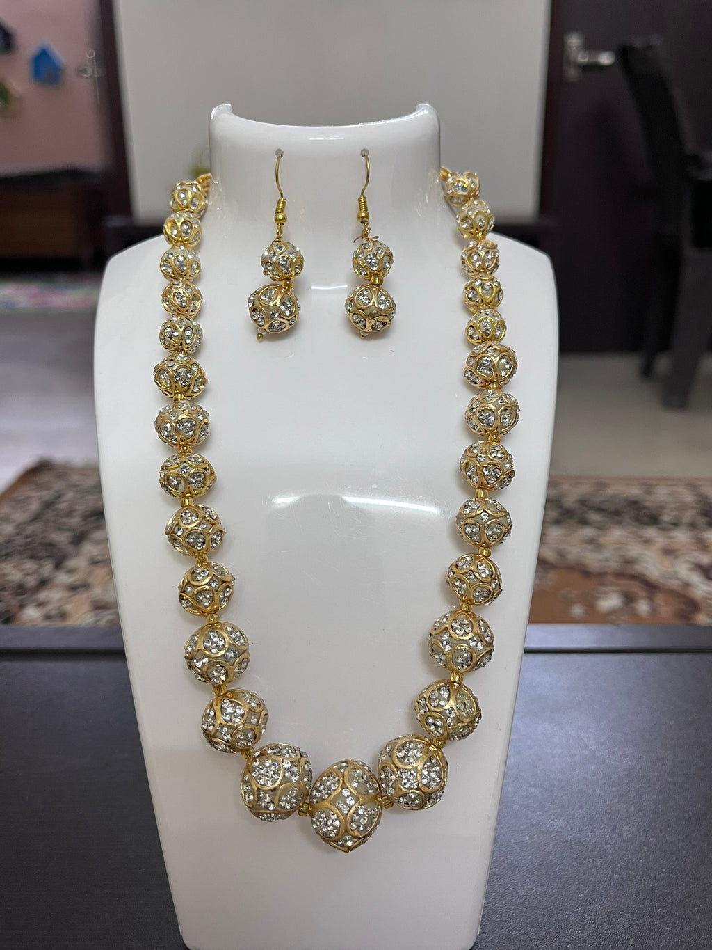 Golden Moti Beads necklace