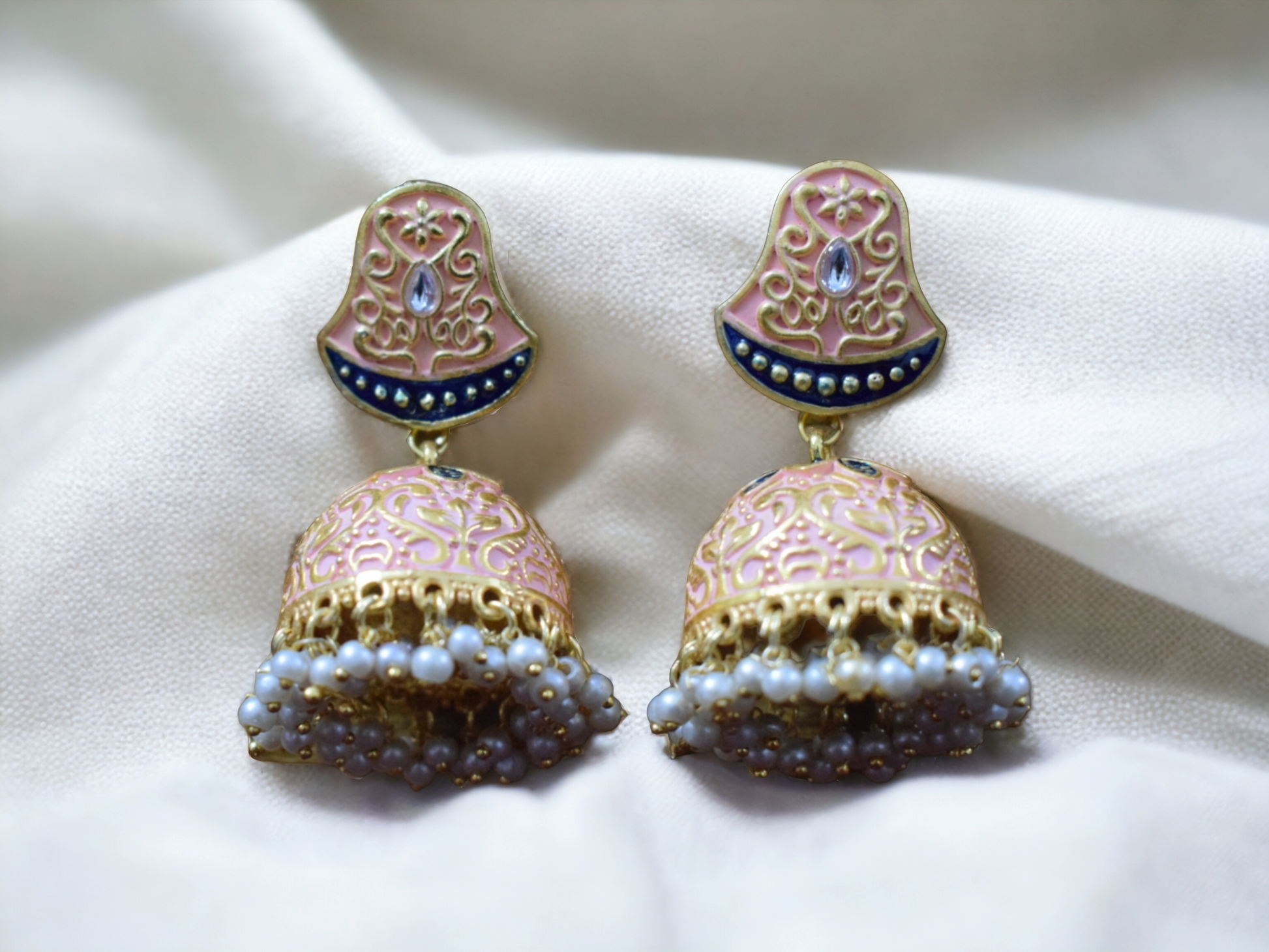 Meenakari Big Jhumka