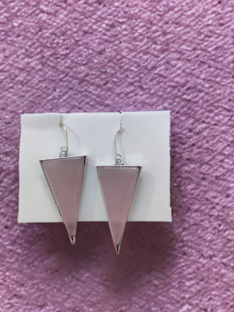Monalisa Stone Triangle Dangler Earrings