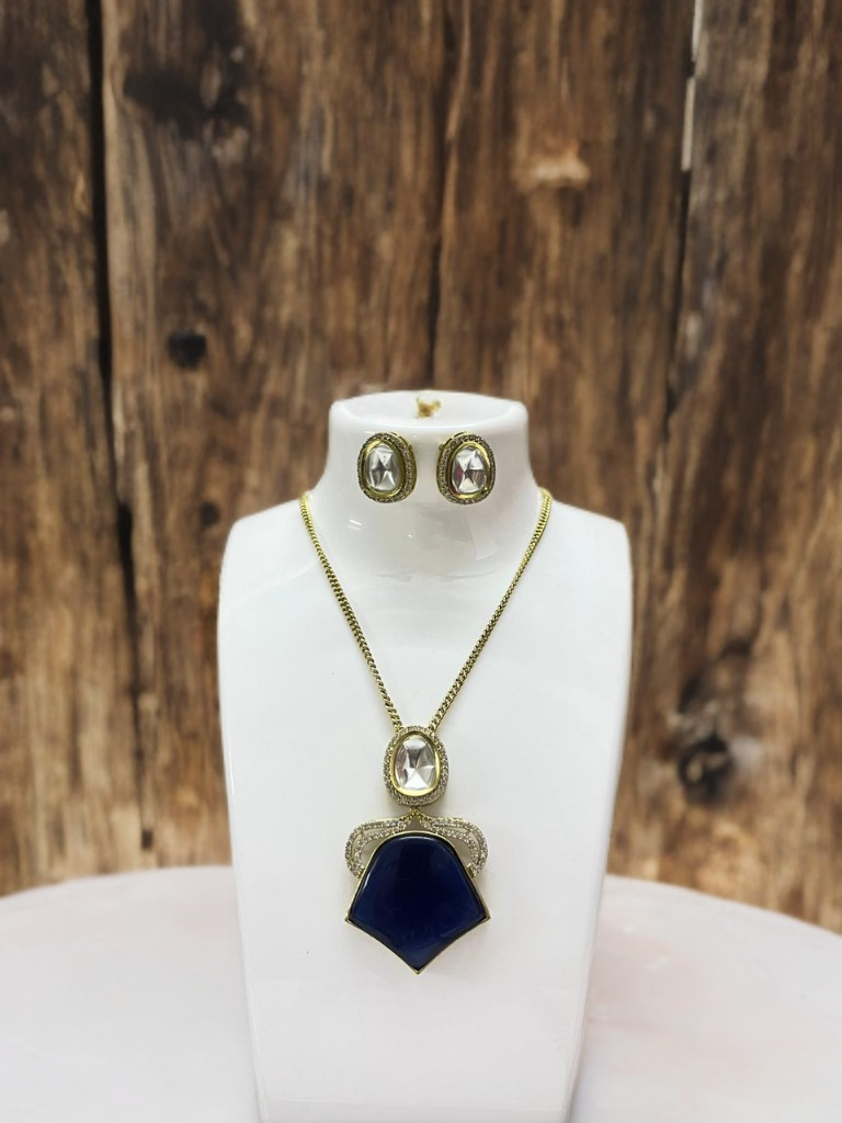 Kundan AD Pendent Necklace